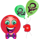 download Boy Balloons Smiley Emoticon clipart image with 315 hue color