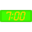 download Digital Clock clipart image with 45 hue color