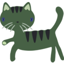 download Cat clipart image with 90 hue color