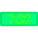 download Digital Clock clipart image with 90 hue color