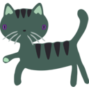 download Cat clipart image with 135 hue color