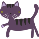 download Cat clipart image with 270 hue color