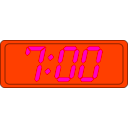 download Digital Clock clipart image with 315 hue color