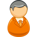 download Architetto Remix Orange Grey Man Icon clipart image with 0 hue color