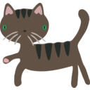 download Cat clipart image with 0 hue color