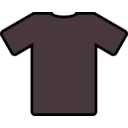 download Brown T Shirt clipart image with 315 hue color