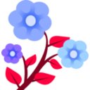 download 3 Flowers clipart image with 225 hue color