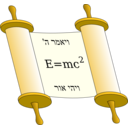 Tora Scroll With Einstein Equation