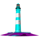 download Leuchtturm Amrum clipart image with 180 hue color