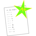 download Perfect Score clipart image with 45 hue color