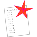 download Perfect Score clipart image with 315 hue color