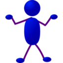 download Stickman 05 clipart image with 45 hue color
