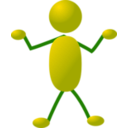 download Stickman 05 clipart image with 225 hue color