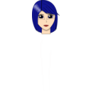 download Blue Girl Dirk Struve clipart image with 0 hue color