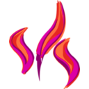 download Flames clipart image with 315 hue color