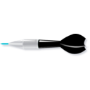download Black Dart clipart image with 135 hue color