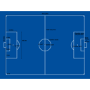 download Football Pitch Measurements clipart image with 90 hue color