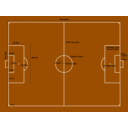 download Football Pitch Measurements clipart image with 270 hue color