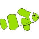 download Clown Fish clipart image with 45 hue color