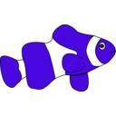 download Clown Fish clipart image with 225 hue color