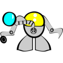 download Super Robot clipart image with 180 hue color