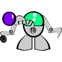 download Super Robot clipart image with 270 hue color