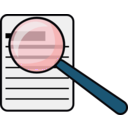 download Magnifying Glass clipart image with 180 hue color