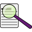 download Magnifying Glass clipart image with 270 hue color