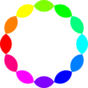 download 12 Football Rainbow clipart image with 90 hue color