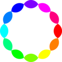 download 12 Football Rainbow clipart image with 270 hue color