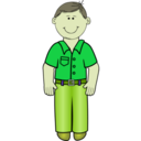 download Daddy Standing 02 clipart image with 45 hue color