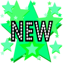 download New On Stars clipart image with 90 hue color