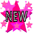 download New On Stars clipart image with 270 hue color