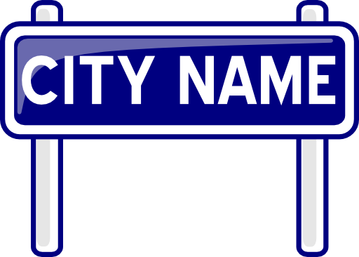 City Nameplate