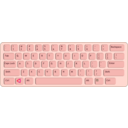 download Qwerty Keyboard Path clipart image with 315 hue color