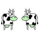 download Cows clipart image with 135 hue color