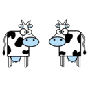 download Cows clipart image with 225 hue color