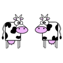 download Cows clipart image with 315 hue color