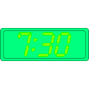 download Digital Clock clipart image with 90 hue color