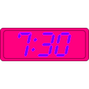 download Digital Clock clipart image with 270 hue color