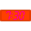 download Digital Clock clipart image with 315 hue color