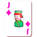 download White Deck Jack Of Diamonds clipart image with 315 hue color