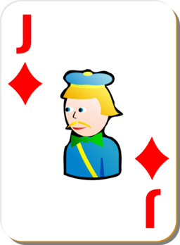 White Deck Jack Of Diamonds