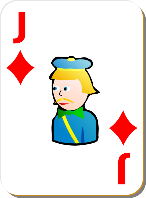 White Deck Jack Of Diamonds