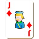 download White Deck Jack Of Diamonds clipart image with 0 hue color