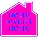 download Home Sweet Home 2 clipart image with 45 hue color