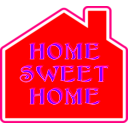 download Home Sweet Home 2 clipart image with 90 hue color