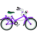 download Bicycle clipart image with 270 hue color