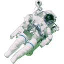 download Astronaut Large Version clipart image with 225 hue color