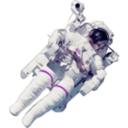 download Astronaut Large Version clipart image with 315 hue color